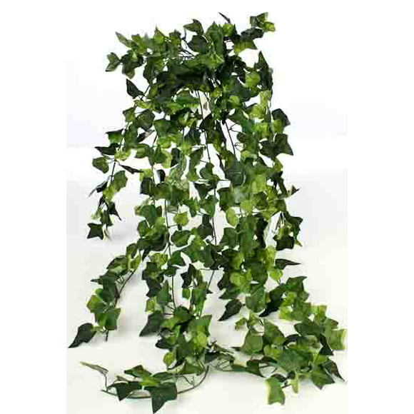 Factory Direct Craft Tall Artificial Variegated Broad Leaf Ivy Spray for Accenting Florals Crafts and Displays